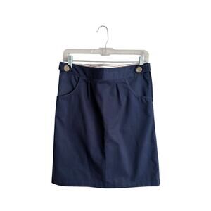 @ Class Girls Sz 16 School Uniform Skirt Navy Blue Adjustable Waist Knee Length